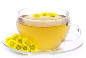 Decoctul Coltsfoot pentru tratamentul osteochondrozei cervicale